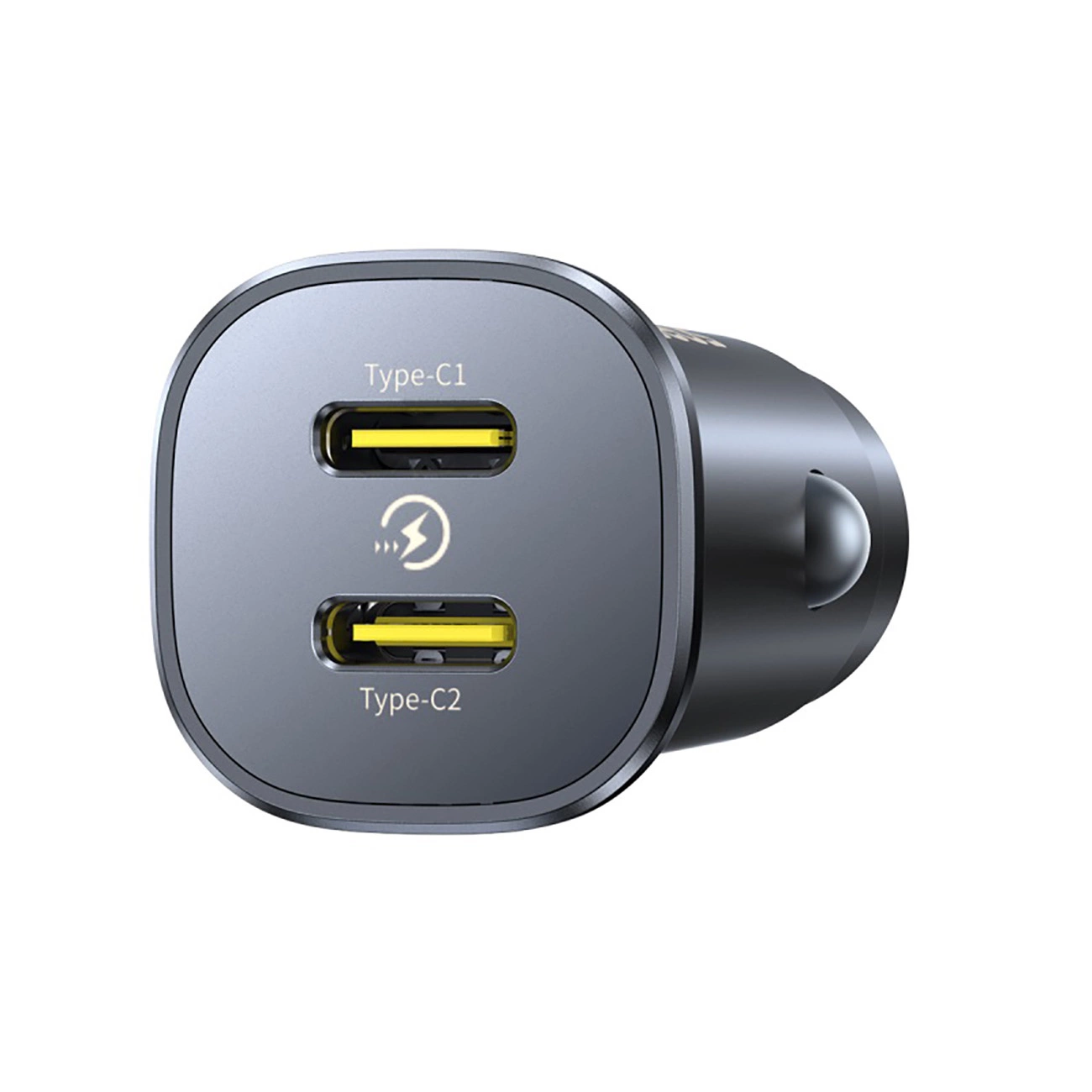 Baseus GoTrip -autolaturi, 30W, 3A, 2 x USB-C, Musta