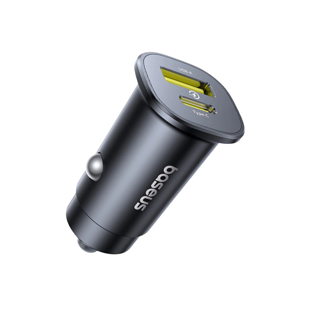 Baseus GoTrip -autolaturi, 30W, 3A, 1 x USB-A - 1 x USB-C, Musta