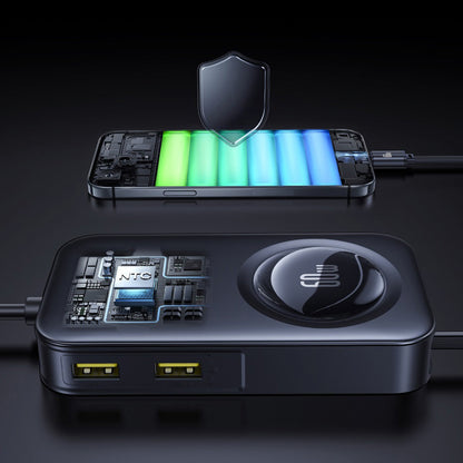 Autojen laturi Baseus PrimeTrip VW1, 105W, 3A, 3 x USB-A - 2 x USB-C, Musta C00069000121-00