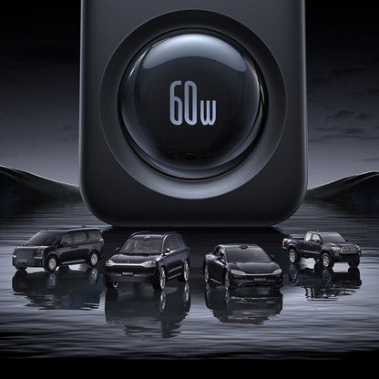 Autojen laturi Baseus PrimeTrip VW1, 105W, 3A, 3 x USB-A - 2 x USB-C, Musta C00069000121-00