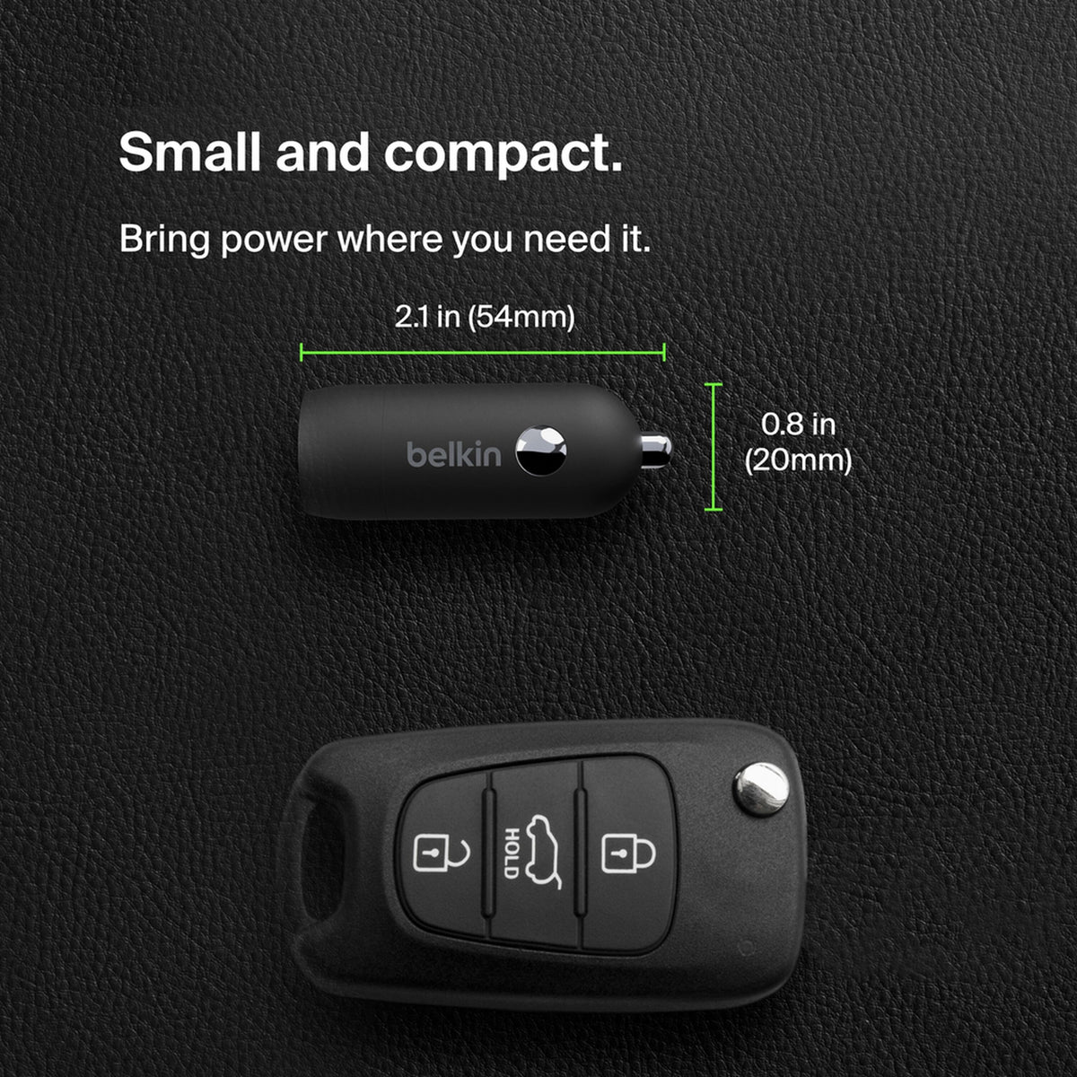 Belkin BoostCharge autolaturi, 30W, 3A, 1 x USB-C, Musta CCA004btBK