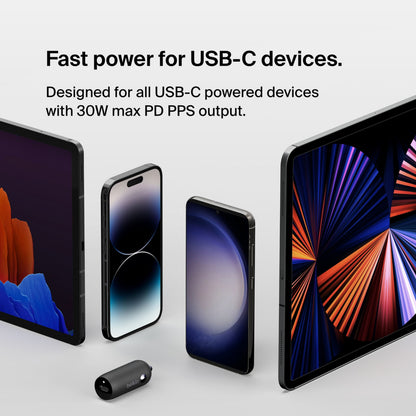 Belkin BoostCharge autolaturi, 30W, 3A, 1 x USB-C, Musta CCA004btBK