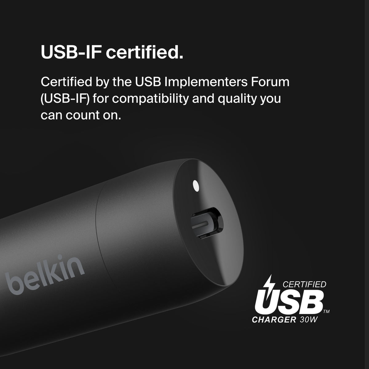 Belkin BoostCharge autolaturi, 30W, 3A, 1 x USB-C, Musta CCA004btBK