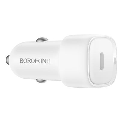 Autojen laturi Borofone BZ34A Cloud, 20W, 3A, 1 x USB-C, Valkoinen