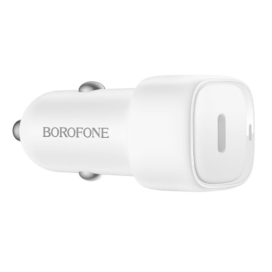 Autojen laturi Borofone BZ34A Cloud, 20W, 3A, 1 x USB-C, Valkoinen