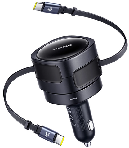 Baseus Enjoyment Max Car Charger with USB-C Cable, 60W, Black C00035507121-01