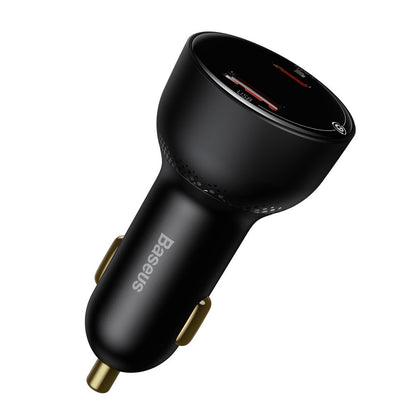 Auto USB-C -kaapelin Baseus Superme -laturi, 100W, 5A, 1 x USB-A - 1 x USB-C, Musta TZCCZX-01