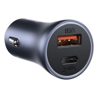 Autolaturi Lightning-kaapelilla Baseus Golden Contactor, 40W, 3A, 1 x USB-A - 1 x USB-C, harmaa TZCCJJD-B0G