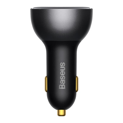 Baseus Autolaturi USB-C Kaapelilla, 140W, 5A, 1 x USB-A - 1 x USB-C, Musta CGZX070001
