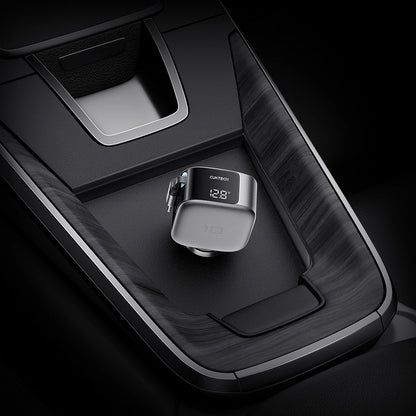 Autolaturi USB-C-kaapelilla Cuktech CC903P Näyttö, 100W, 5A, 1 x USB-A - 1 x USB-C, Harmaa