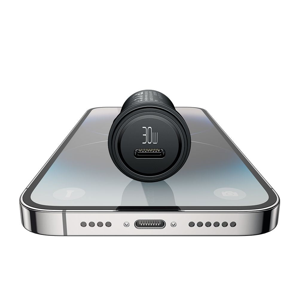 Car Charger with Lightning Cable McDodo CC-7492 Obsidian, 30W, 3A, 1 x USB-C, Black