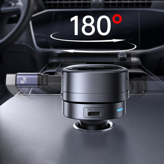 Auto USB-C -laturi Baseus PrimeTrip VR1, 60W, 3A, 1 x USB-A - 1 x USB-C, Musta C00069001121-00