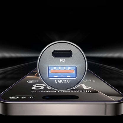 Autolaturi USB-C-kaapelilla Lisen, 51W, 3A, 1 x USB-A - 1 x USB-C, Tummansininen YL0223080047