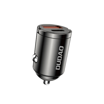 Dudao R3MAX Autolaturi, 48W, 3A, 1 x USB-A - 1 x USB-C, Musta