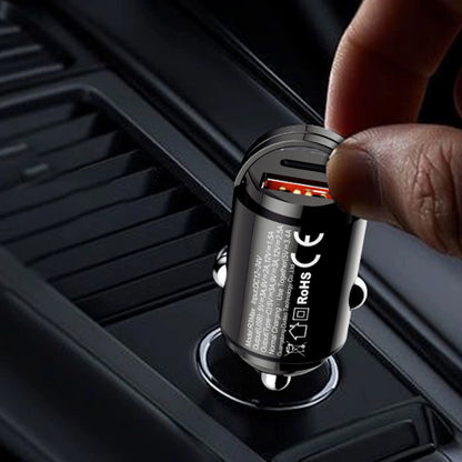 Dudao R3MAX Autolaturi, 48W, 3A, 1 x USB-A - 1 x USB-C, Musta
