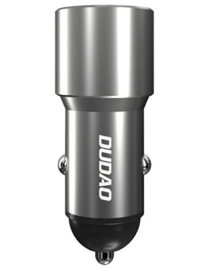 Dudao R4PQ NM autolaturi, 22,5W, 3A, 1 x USB-A - 1 x USB-C, harmaa