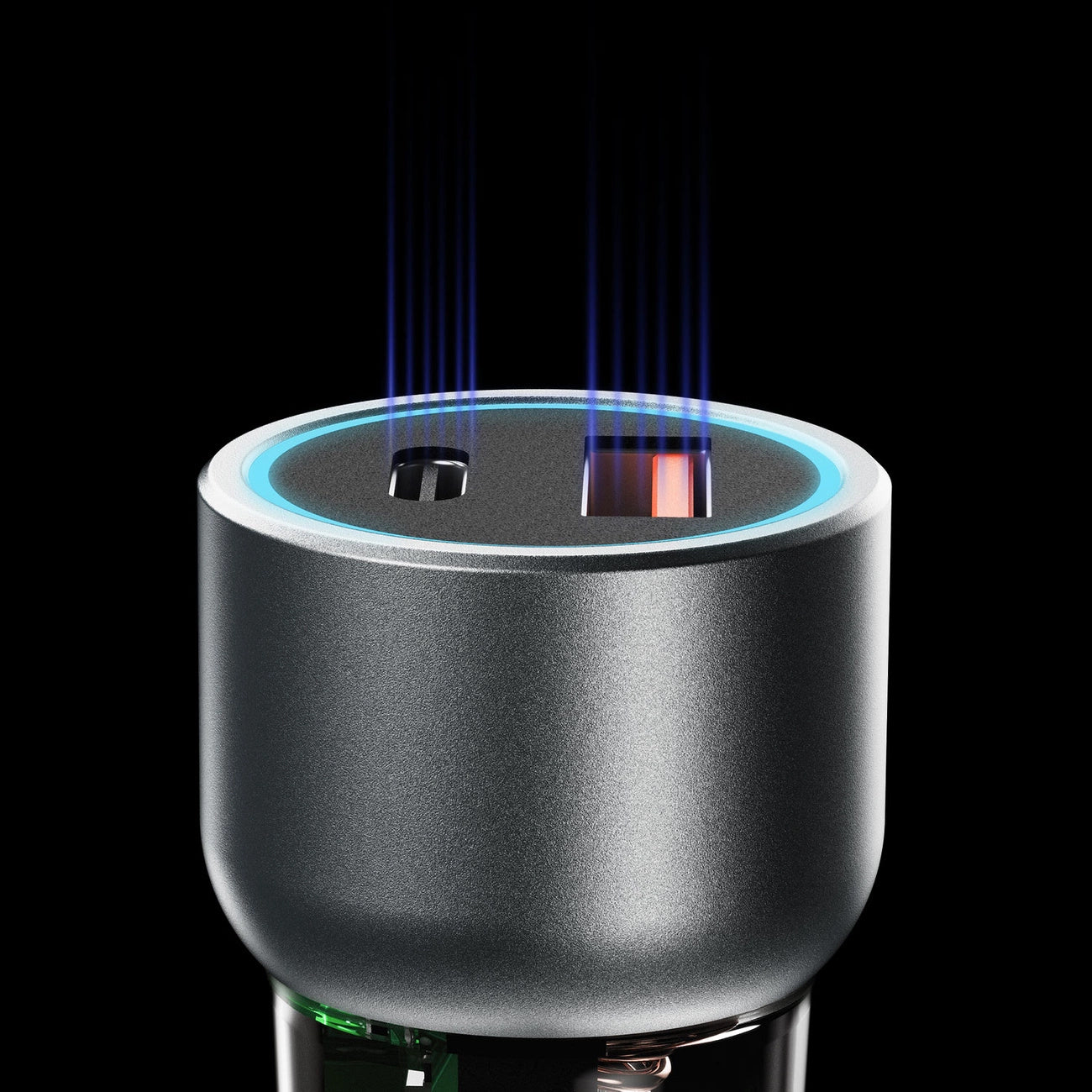 Autolaturi Dudao R4T, 30W, 3A, 1 x USB-A - 1 x USB-C, harmaa 