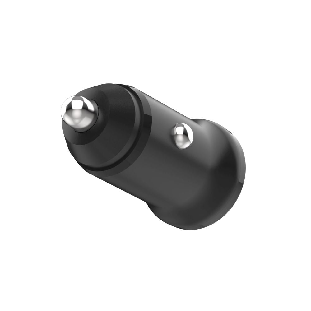Auto Fixed -laturi, 20W, 3A, 1 x USB-A - 1 x USB-C, Musta