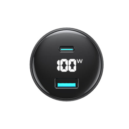 HAVIT CC100W Display Autolaturi, 100W, 5A, 1 x USB-A - 1 x USB-C, Musta