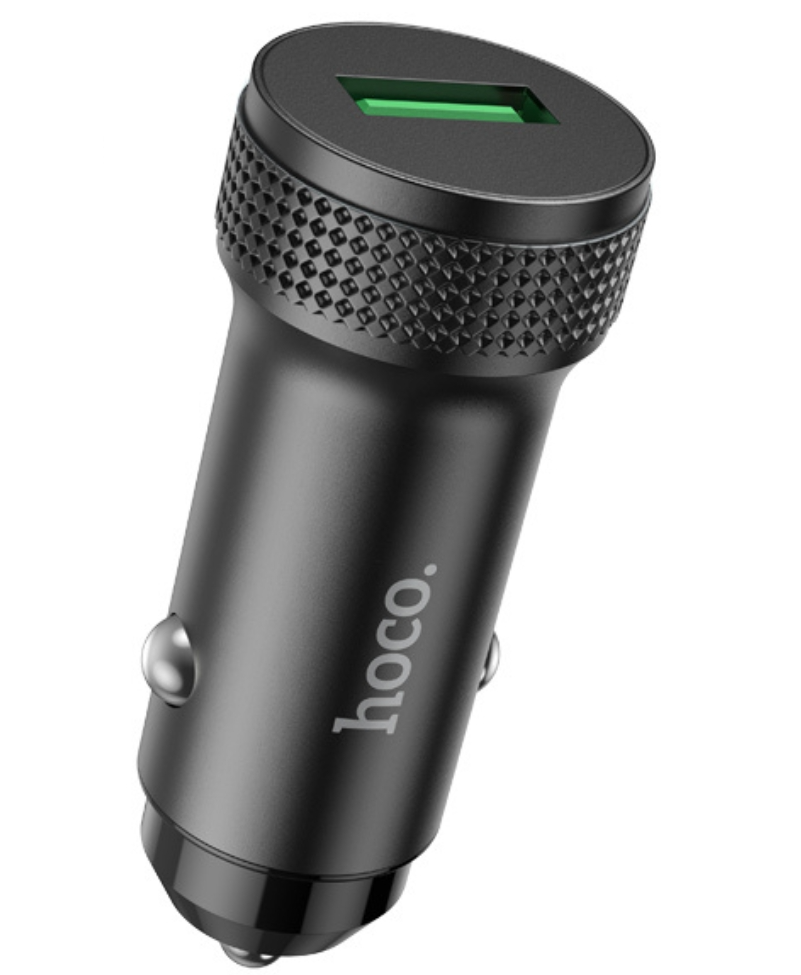 Autolaturi HOCO Z49A, 18W, 3A, 1 x USB-A, Musta