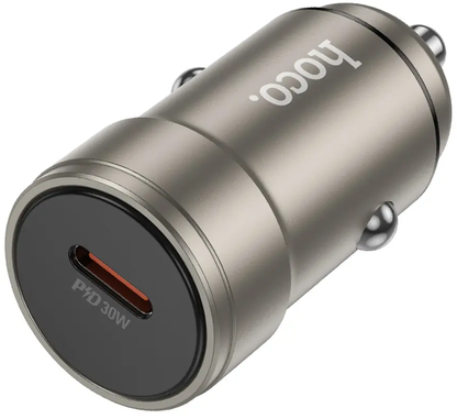 HOCO Z57 autolaturi, 30W, 3A, 1 x USB-C, harmaa