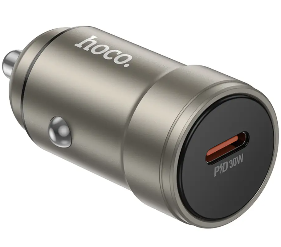 HOCO Z57 autolaturi, 30W, 3A, 1 x USB-C, harmaa