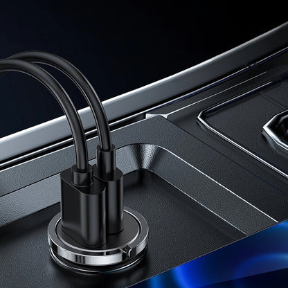 Autolaturi Joyroom C-A35, 45W, 5A, 1 x USB-A - 1 x USB-C, Harmaa