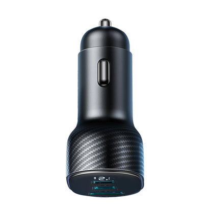 Autolaturi Joyroom JR-CCD04, 30W, 3A, 1 x USB-A - 2 x USB-C, Musta