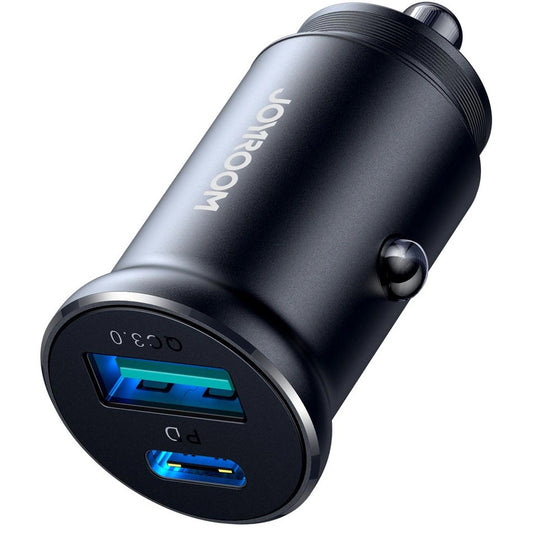 Autolaturi Joyroom JR-CCN05, 30W, 3A, 1 x USB-A - 1 x USB-C, Musta