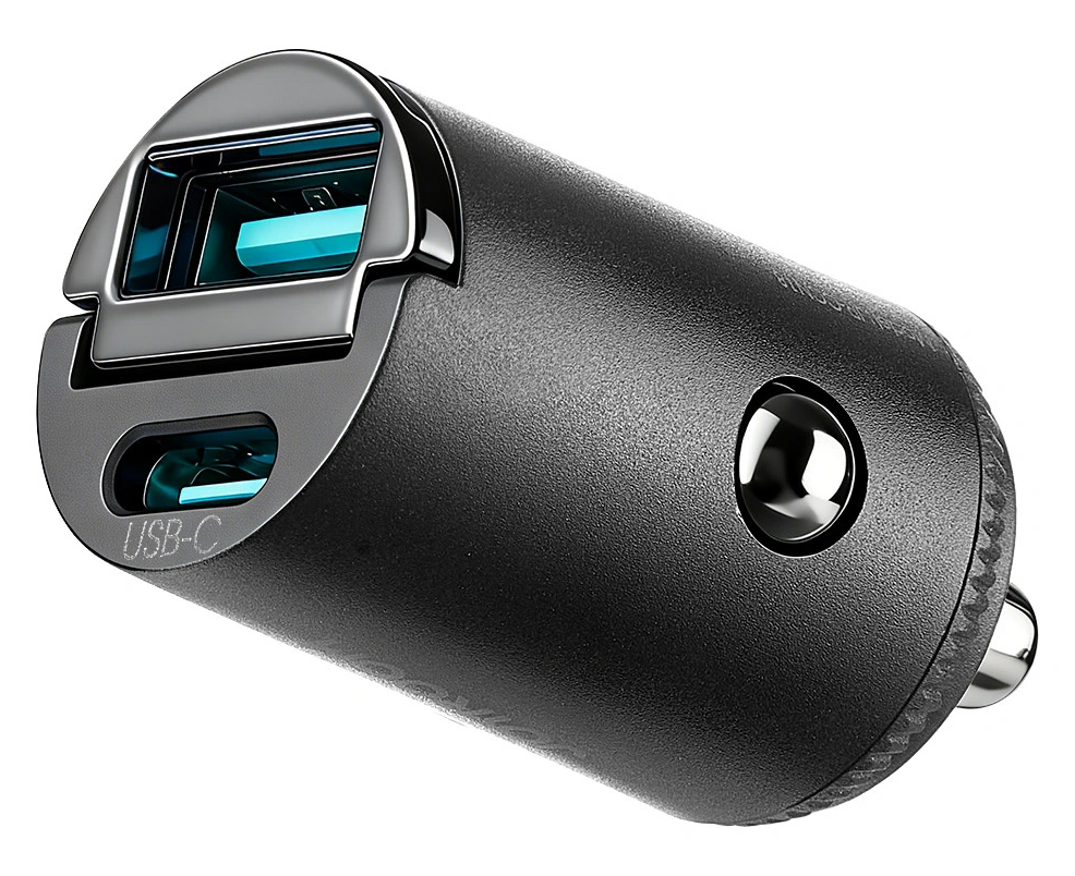 Joyroom JR-CCN18 autolaturi, 65W, 1 x USB-A - 1 x USB-C, Musta