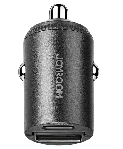 Joyroom JR-CCN18 autolaturi, 65W, 1 x USB-A - 1 x USB-C, Musta