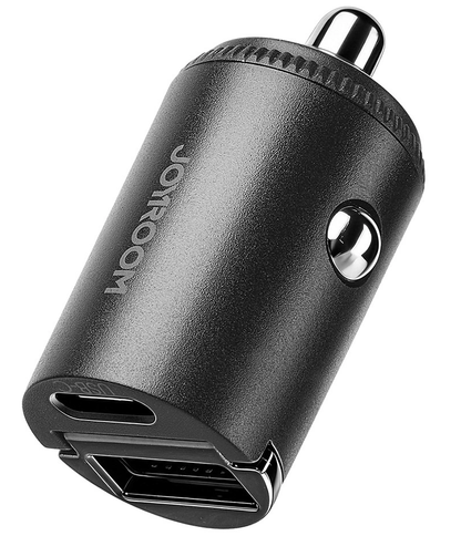 Joyroom JR-CCN18 autolaturi, 65W, 1 x USB-A - 1 x USB-C, Musta
