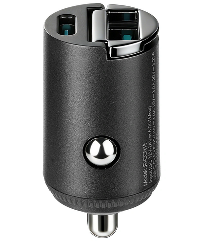 Joyroom JR-CCN18 autolaturi, 65W, 1 x USB-A - 1 x USB-C, Musta