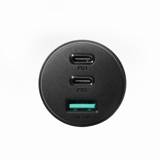 Autolaturi Joyroom JR-CL26, 70W, 4.8A, 1 x USB-A - 2 x USB-C, Musta
