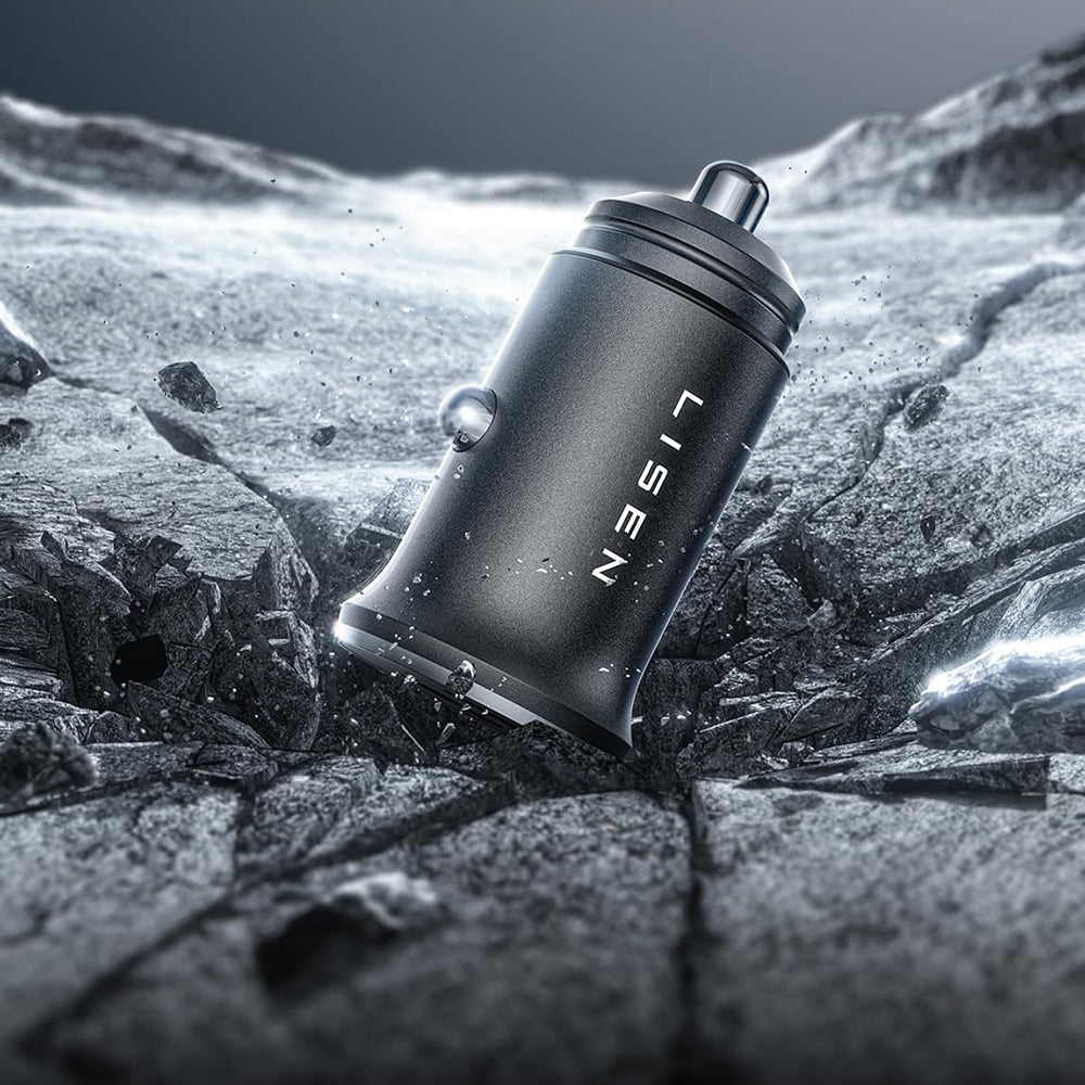 Lisen Autolaturi, 45W, 3A, 2 x USB-C, Musta YL0223080007