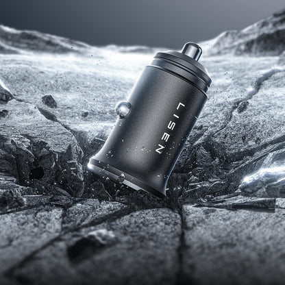 Lisen Autolaturi, 45W, 3A, 2 x USB-C, Musta YL0223080007