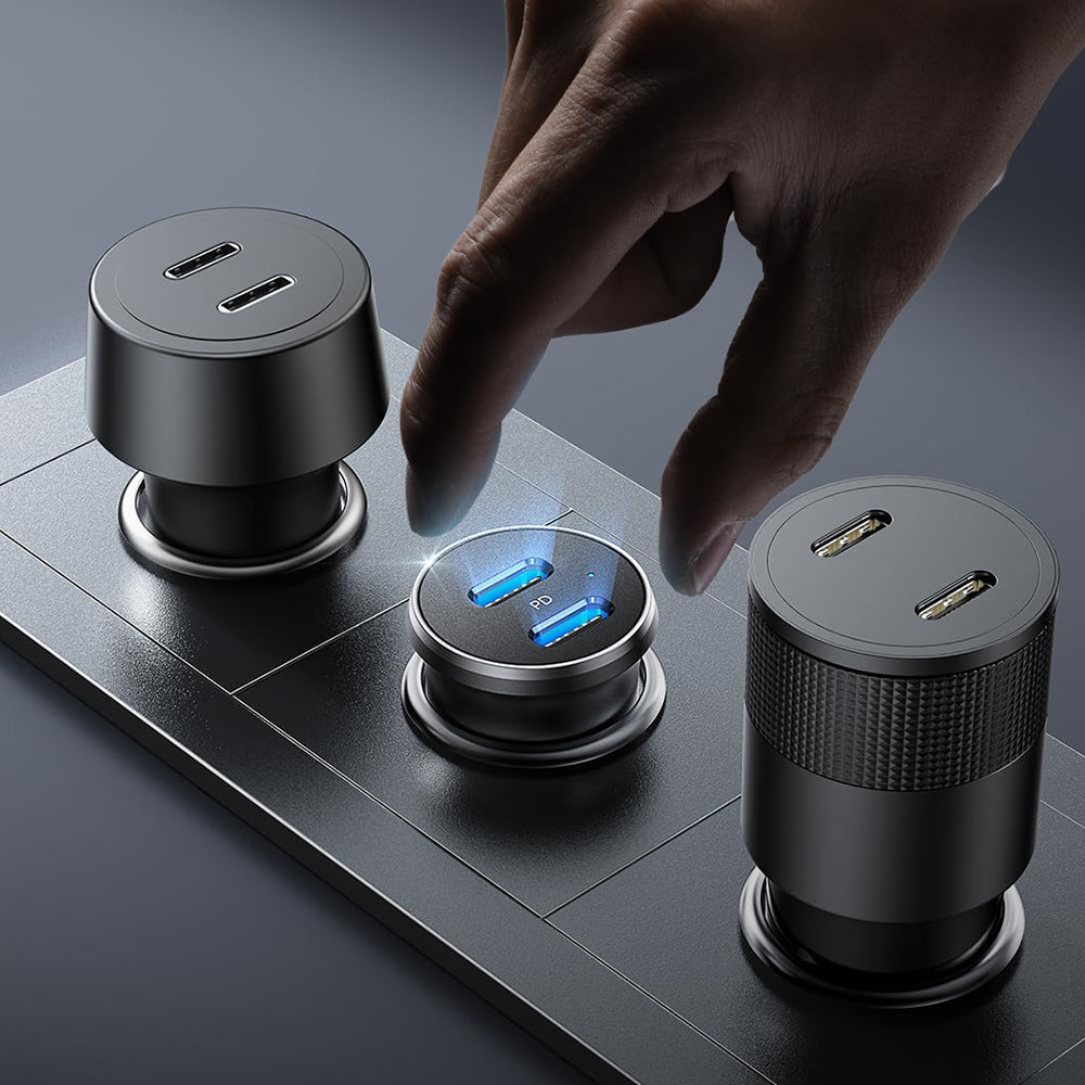 Lisen Autolaturi, 45W, 3A, 2 x USB-C, Musta YL0223080007