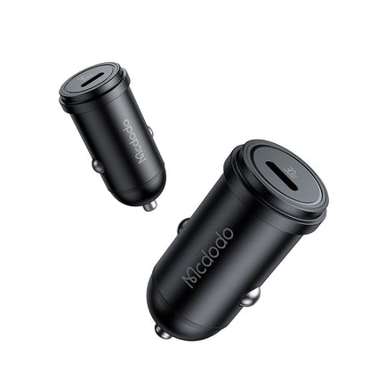 McDodo CC-7491 Obsidian Car Charger, 30W, 3A, 1 x USB-C, Black