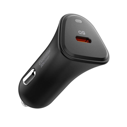 Spigen EV301 Essential -autolaturi, 30W, 3A, 1 x USB-C, Musta