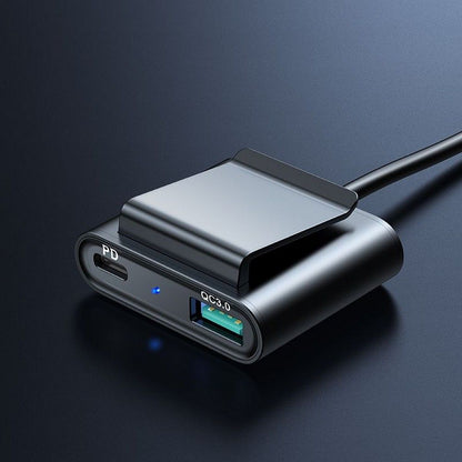 Autojen laturi Joyroom JR-CL05, 72W, 3A, 2 x USB-C - 3 x USB-A, Musta