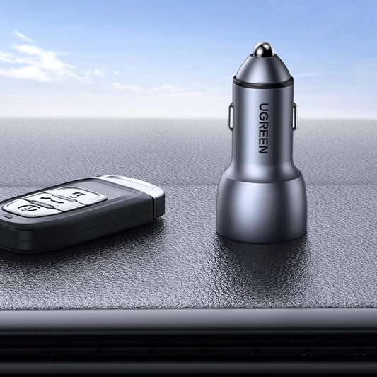 Autolaturi UGREEN CD213, 36W, 3A, 2 x USB-A, harmaa