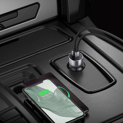 Autolaturi UGREEN CD213, 36W, 3A, 1 x USB-A - 1 x USB-C, harmaa 