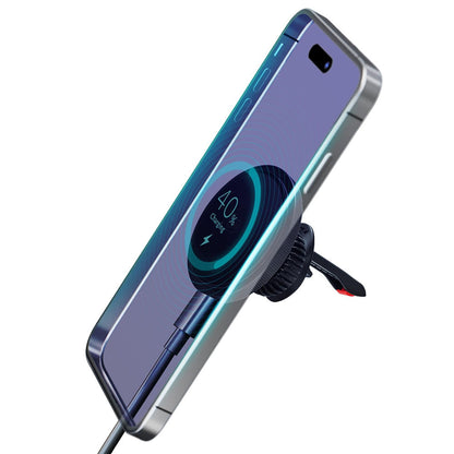 Langaton Autolaturi 3MK, 15W, 1.67A, Musta