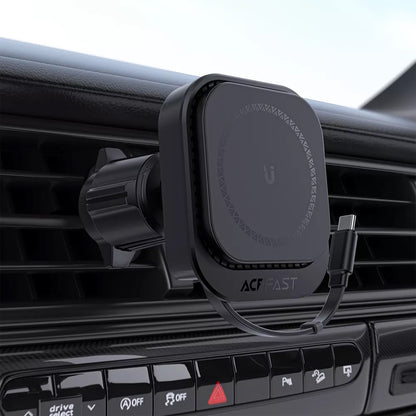 Acefast D32 langaton autolaturi, 15W, 1.67A, Musta