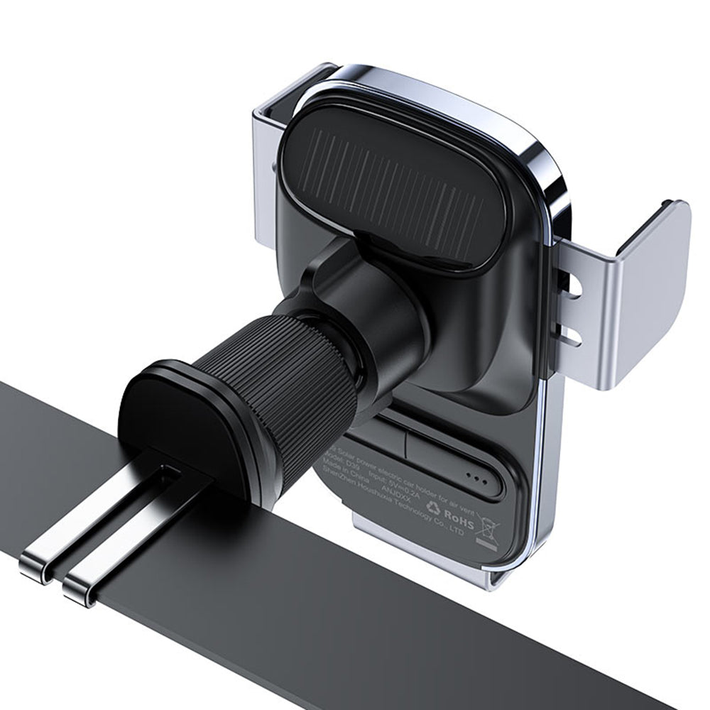 Acefast D39 langaton autolaturi aurinkopaneelilla, 15W, 1.67A, musta