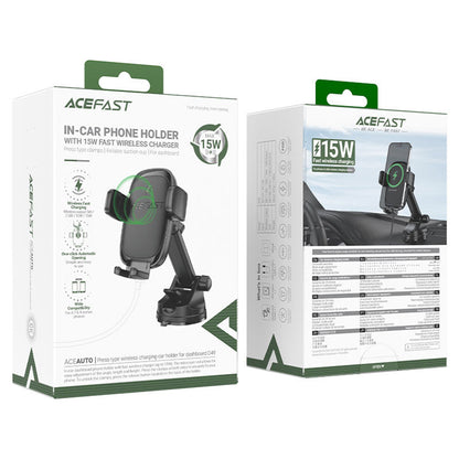 Langaton Autolaturi Acefast D49, 15W, 1.67A, Musta