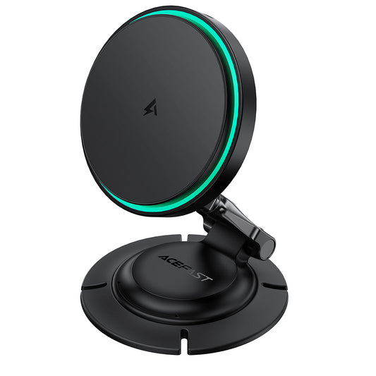 Langaton Autolaturi Acefast D65, 15W, 1.67A, Musta