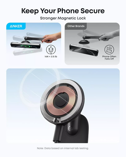 Anker Nano Wireless Car Charger, 15W, 1.67A, Black B2216H11