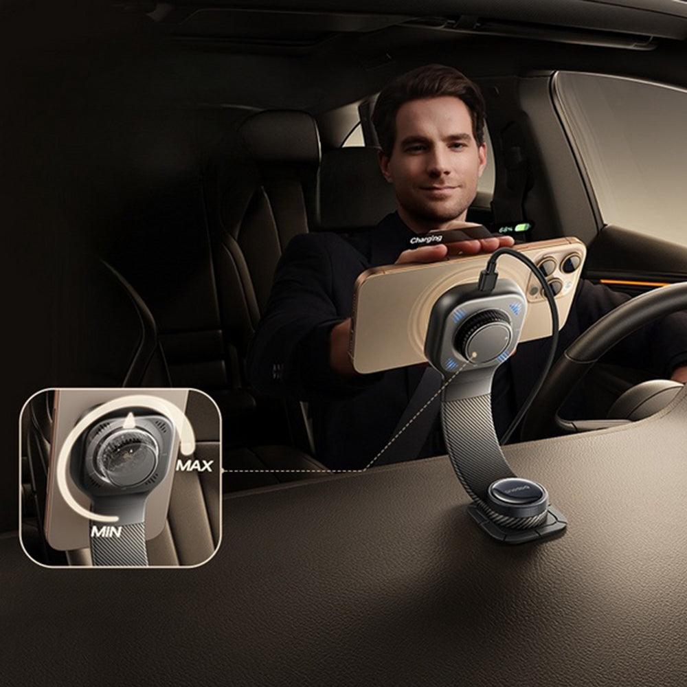 Baseus PrimeTrip C03 Pro langaton autolaturi, 15W, 1.67A, Musta C0013701