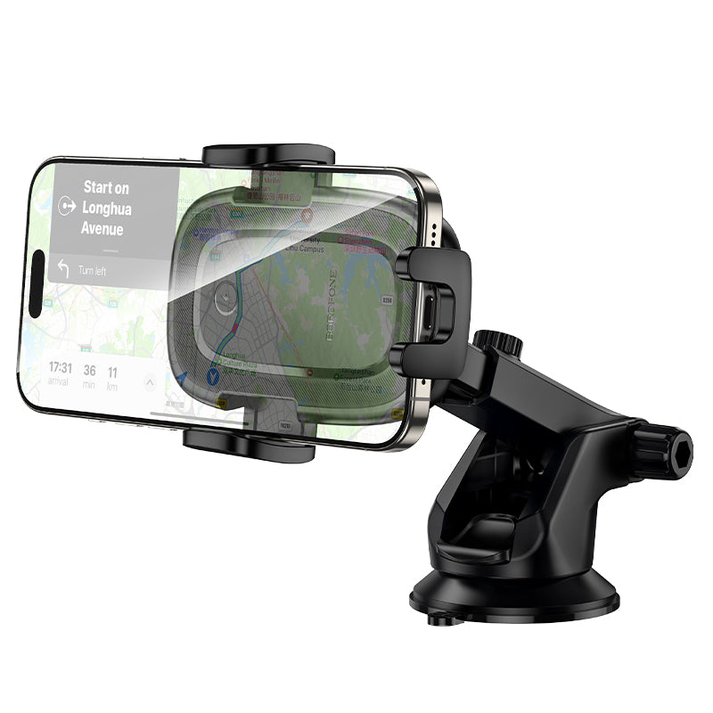 Borofone BH223 Follower -langaton autolaturi, 15W, 1.67A, Musta